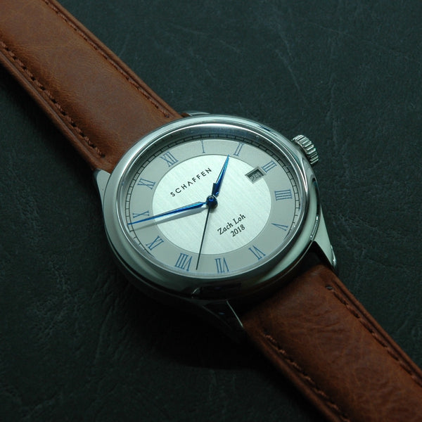 A65 Dress Watch with blue roman numerals