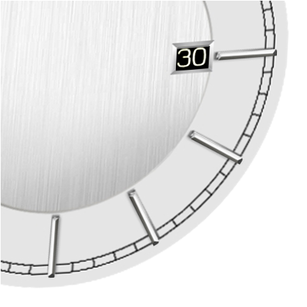 A65 - Black date - Silver