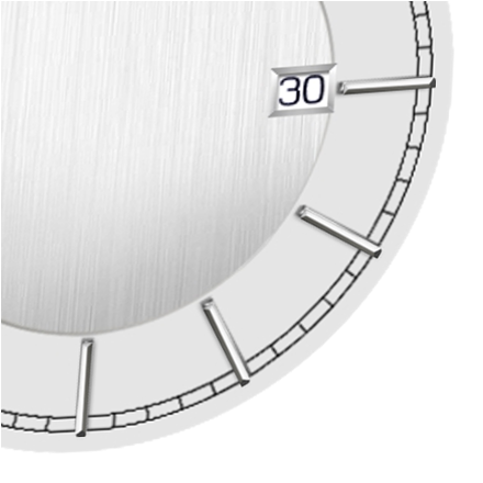 A65 - White date - Silver